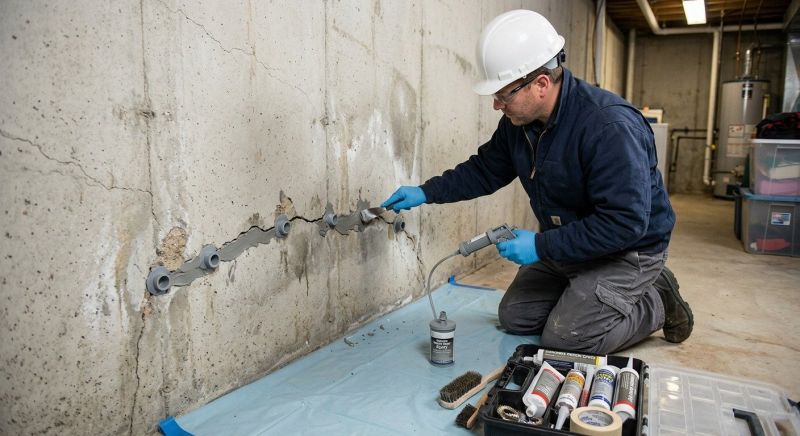 Basement Crack Repair in North Brunswick, NJ