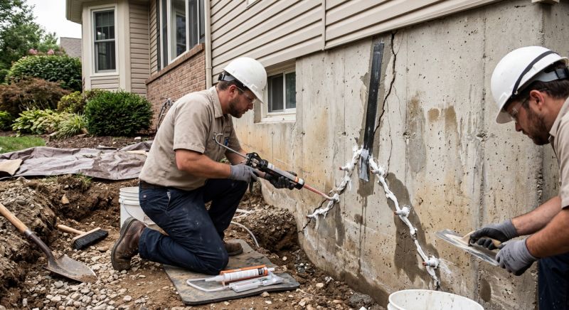 Cracked Foundation Repair in Eatontown, NJ