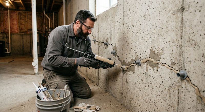 Cracked Foundation Repair in Hopewell, NJ