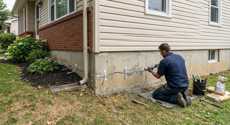 Cracked Foundation Repair in Metuchen, NJ
