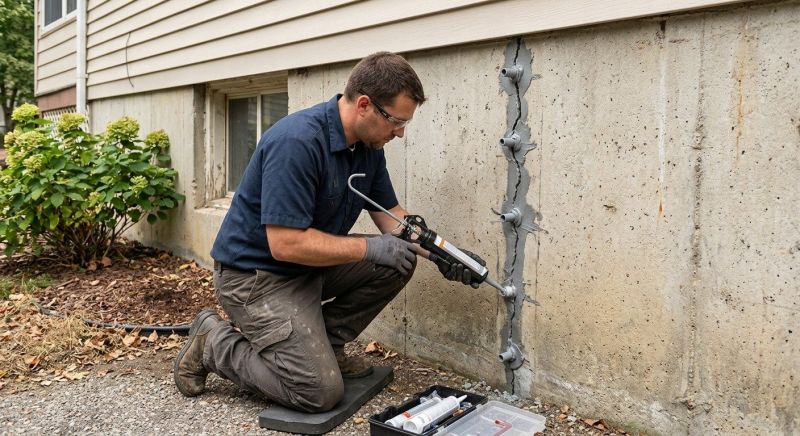 Foundation Crack Sealing in North Brunswick, NJ