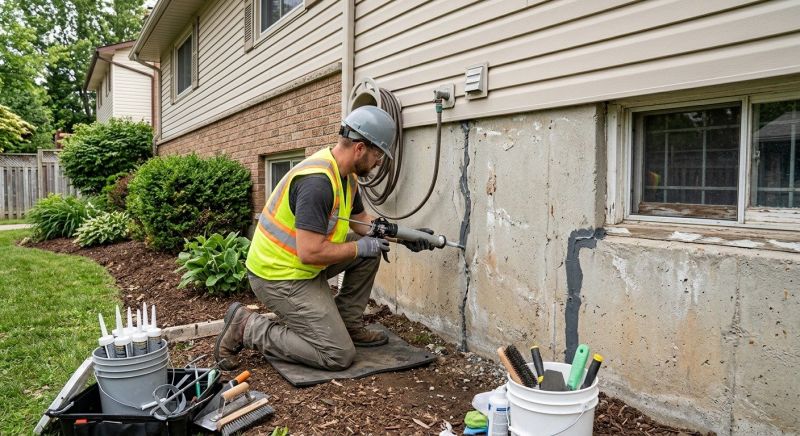 Foundation Crack Sealing in North Brunswick, NJ