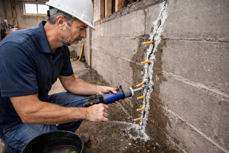 Foundation Crack Sealing in North Brunswick, NJ