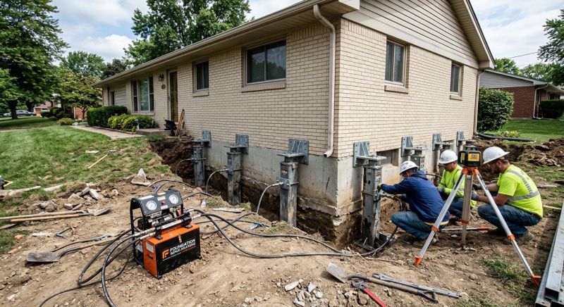 Foundation Pier Leveling in North Brunswick, NJ