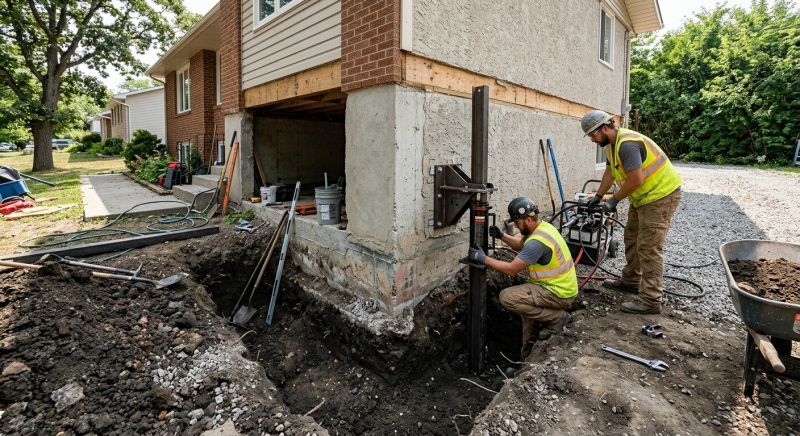 Foundation Pier Repair in North Brunswick, NJ