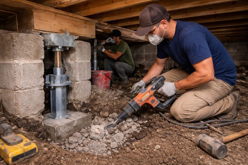 Foundation Pier Repair in North Brunswick, NJ