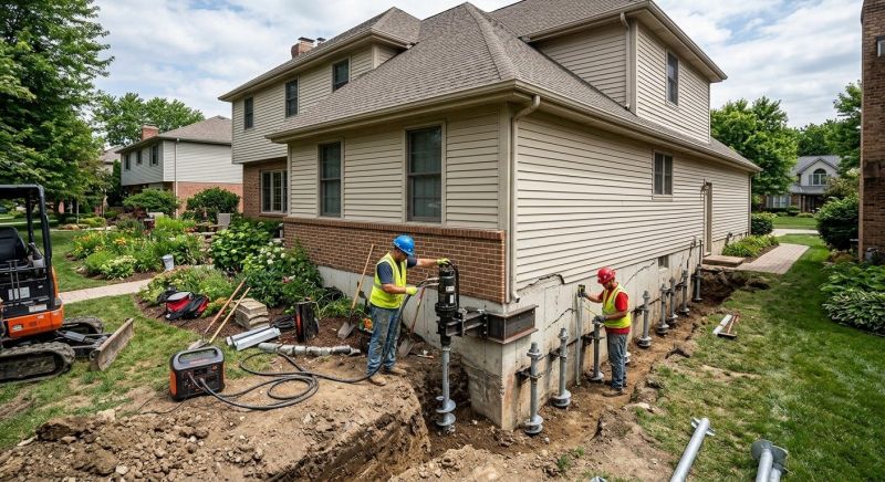 Helical Piers Installation in North Brunswick, NJ