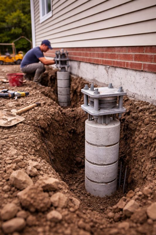 Helical Piers Installation in North Brunswick, NJ