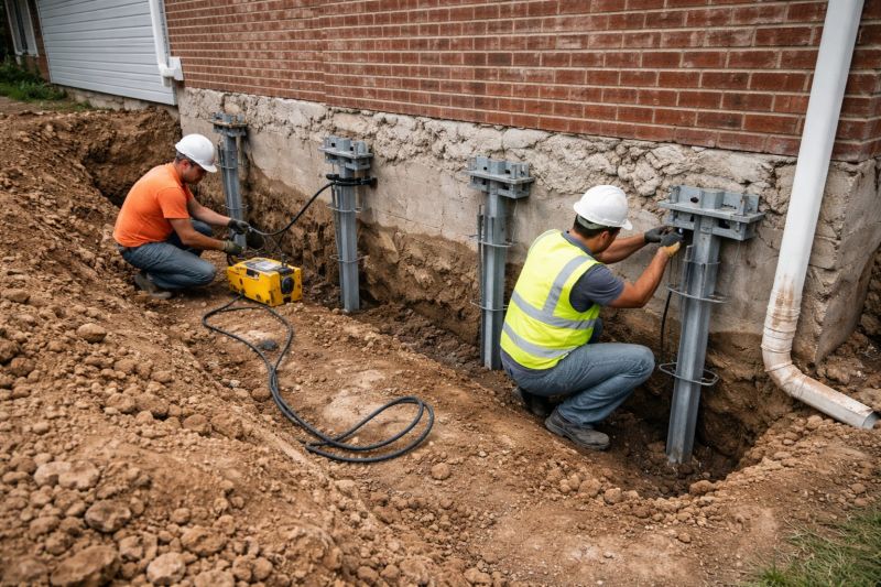 Helical Piers Installation in North Brunswick, NJ