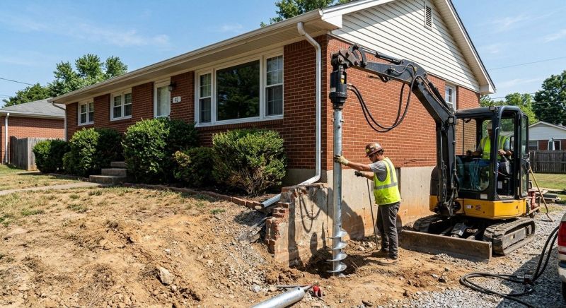 Helical Pile Installation in North Brunswick, NJ