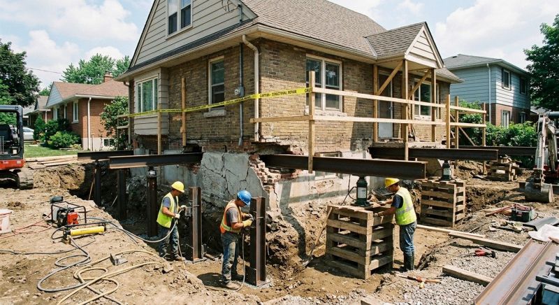 House Foundation Repair in Florham Park, NJ