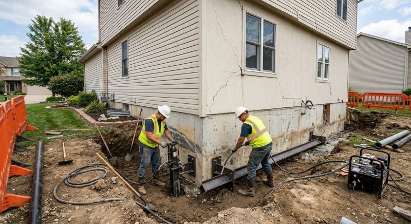 Sinking Foundation Repair in Berkeley Heights, NJ