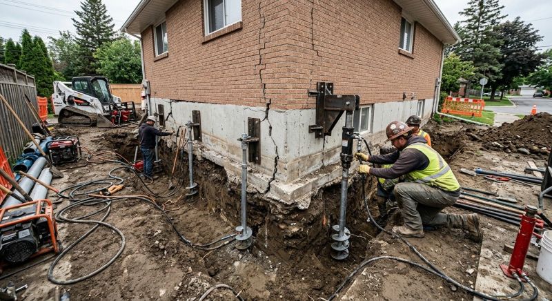 Sinking Foundation Repair in Lincroft, NJ