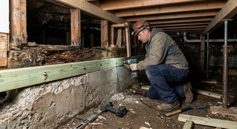 Sinking Foundation Repair in Morrisville, PA